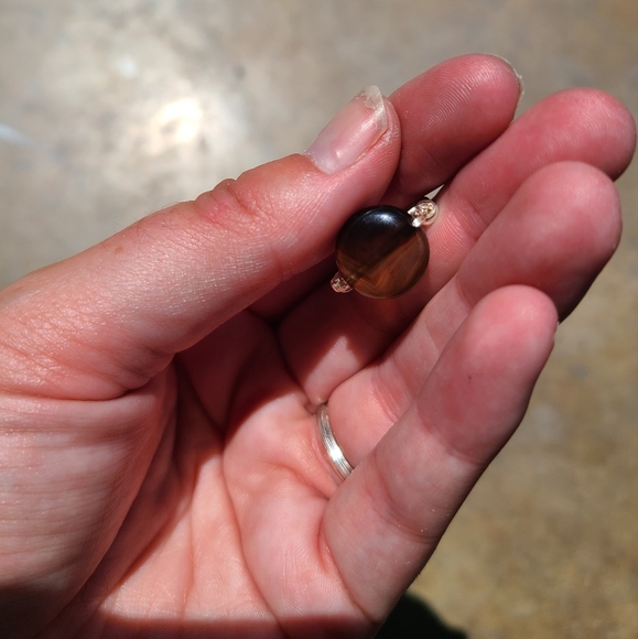 Hand wire wrapped agate ring - Picture 4 of 6